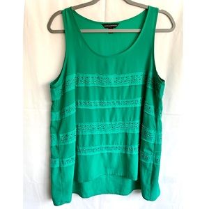 Rock & Republic green sequin tank